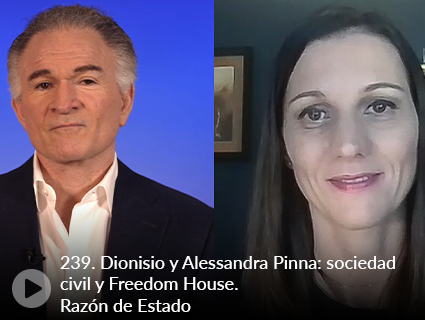 239. Dionisio y Alessandra Pinna: sociedad civil y Freedom House. Razón de Estado