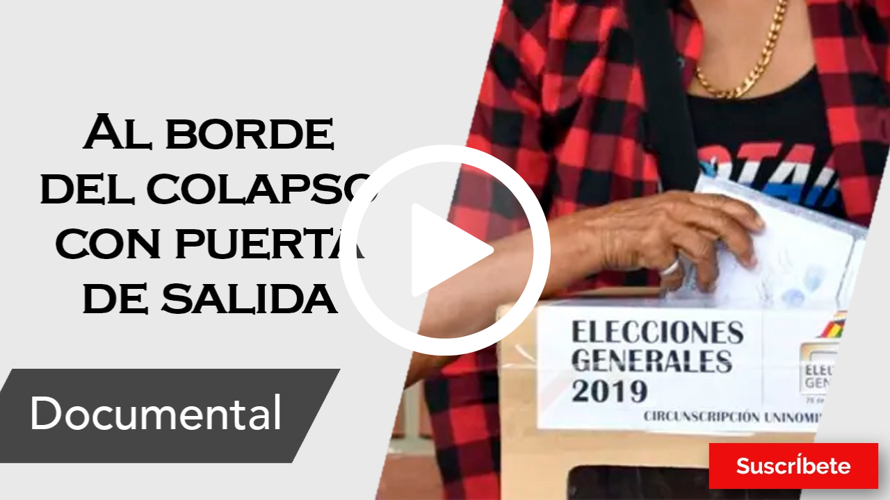 Al borde del colapso con puerta de salida