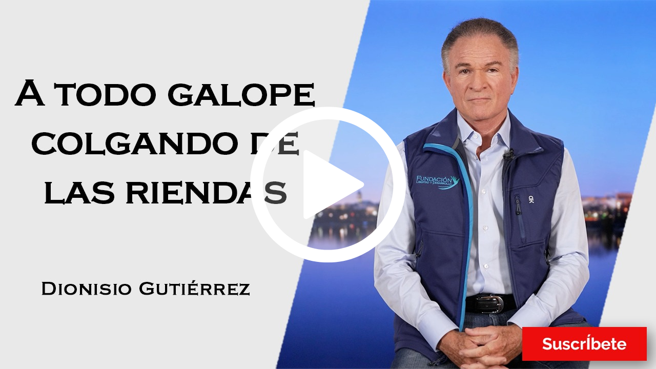 364. Dionisio Gutiérrez: A todo galope, colgando de las riendas