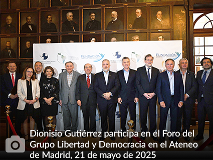 Dionisio Gutiérrez participa en el Foro del Grupo Libertad y Democracia en el Ateneo de Madrid, 21 de mayo de 2025