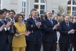 Presidentes durante los discursos de la Cena por la Libertad