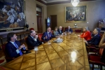 Visita de los expresidentes de Iberoamérica al Parlamento Asturiano