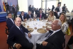 Recepción y almuerzo en bienvenida de Dionisio Gutierrez como patrono de honor en la fundación Archivo de Indianos