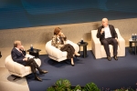 Juan Luis Cebrián, Laura Chinchilla y José Suárez Arias-Cachero